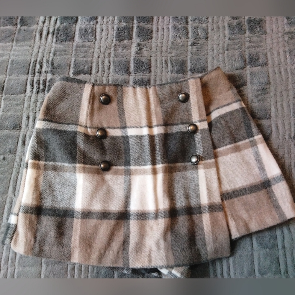 Forever 21 Plaid Skort Sz Small
